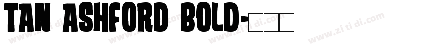 TAN ASHFORD BOLD字体转换